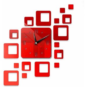 Unbranded (Red) Large 3D DIY Wall Clock Mirror Surface Sticker Art Design Office Home Deco Unbranded (Red) Large 3D DIY Wall Clock Mirror Surface Sticker Art Design Office Home Deco