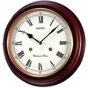 Seiko QXH202B Dark Wooden Westminster Chime Wall Clock Seiko QXH202B Dark Wooden Westminster Chime Wall Clock