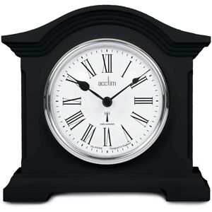 Acctim Black Quartz Battery Radio Controlled Mantle Mantel Clock - Chesterfield Acctim Black Quartz Battery Radio Controlled Mantle Mantel Clock - Chesterfield