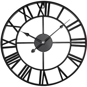 DENNY INT LTD (BLACK) GARDEN WALL CLOCK ROMAN LARGE INDOOR OUTDOOR NUMERALS GIANT OPEN FACE ME DENNY INT LTD (BLACK) GARDEN WALL CLOCK ROMAN LARGE INDOOR OUTDOOR NUMERALS GIANT OPEN FACE ME