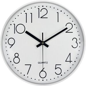GreenZech White 12-inch DIY Wall Clock Silent Quartz - Wall Clock GreenZech White 12-inch DIY Wall Clock Silent Quartz - Wall Clock