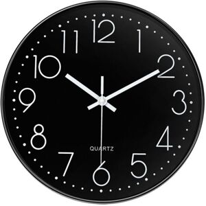 GreenZech (Black- black border) 12inch DIY Wall Clock Silent Quartz Wall Night Clocks Mult GreenZech (Black- black border) 12inch DIY Wall Clock Silent Quartz Wall Night Clocks Mult