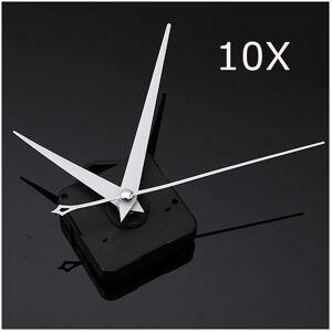 GreenZech 10Pcs DIY White Triangle Hands Quartz Black Wall Clock Movement Mechanism GreenZech 10Pcs DIY White Triangle Hands Quartz Black Wall Clock Movement Mechanism