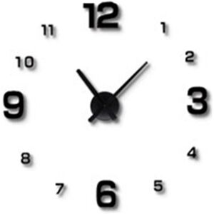 GreenZech (Silver 47inch) 27/37/47inch Black/Silver DIY Wall Clock Silent Quartz Wall Nigh GreenZech (Silver 47inch) 27/37/47inch Black/Silver DIY Wall Clock Silent Quartz Wall Nigh