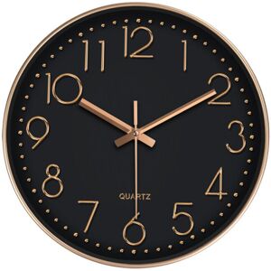 GreenZech (Black- golden border) 12inch DIY Wall Clock Silent Quartz Wall Night Clocks Mul GreenZech (Black- golden border) 12inch DIY Wall Clock Silent Quartz Wall Night Clocks Mul