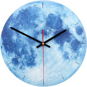 GreenZech (Blue) 28cm Vintage Mute Round Wall Clock Antique Chic Retro Home Bedroom Kitche GreenZech (Blue) 28cm Vintage Mute Round Wall Clock Antique Chic Retro Home Bedroom Kitche