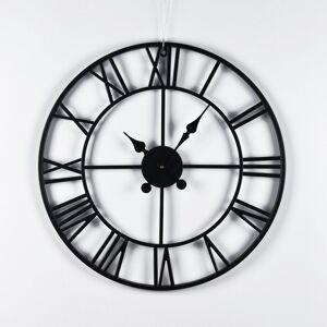 Unbranded Large Skeleton Metal Roman Wall Clock Big Numerals Giant 40CM Unbranded Large Skeleton Metal Roman Wall Clock Big Numerals Giant 40CM