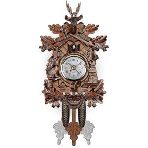 Unbranded German Black Forest Cuckoo Clock – Retro Nordic Wooden Wall Clock with Hand-Carv Unbranded German Black Forest Cuckoo Clock – Retro Nordic Wooden Wall Clock with Hand-Carv