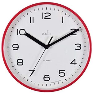 Acctim Runwell Small Wall Clock Quartz Slimline Case Shiraz 20cm Acctim Runwell Small Wall Clock Quartz Slimline Case Shiraz 20cm