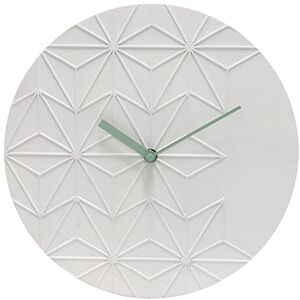 Acctim Chloe Wall Clock in White with Geometric Design Dial 32cm Acctim Chloe Wall Clock in White with Geometric Design Dial 32cm
