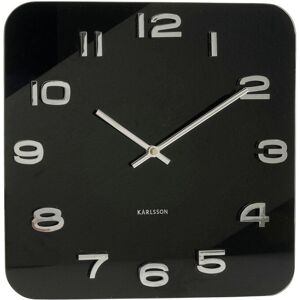 Karlsson Vintage Glass Wall Clock, Black, 35 cm Karlsson Vintage Glass Wall Clock, Black, 35 cm