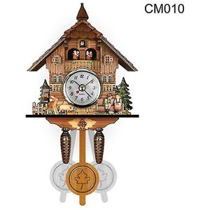 Unbranded (J) Cuckoo Clock Wall Clock Handicraft Vintage Wooden Cuckoo Tree House Clock Co Unbranded (J) Cuckoo Clock Wall Clock Handicraft Vintage Wooden Cuckoo Tree House Clock Co