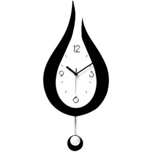 Unbranded (Black) Modern Pendulum Waterdrop Wall Clock Silent Acrylic Clocks Home Decorati Unbranded (Black) Modern Pendulum Waterdrop Wall Clock Silent Acrylic Clocks Home Decorati