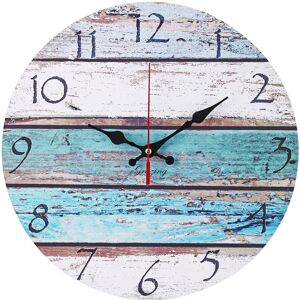 GreenZech (1) Vintage Round 12 Inch Wall Hanging Clock Hotel Home Living Room DIY Modern D GreenZech (1) Vintage Round 12 Inch Wall Hanging Clock Hotel Home Living Room DIY Modern D