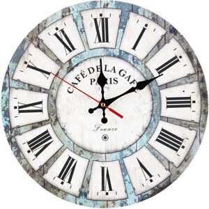 GreenZech (2) Vintage Round 12 Inch Wall Hanging Clock Hotel Home Living Room DIY Modern D GreenZech (2) Vintage Round 12 Inch Wall Hanging Clock Hotel Home Living Room DIY Modern D