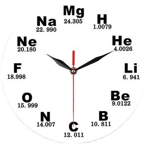 GreenZech (White) Creative Chemical Element Table Wall Clock 3D Wall Clock For Home Office GreenZech (White) Creative Chemical Element Table Wall Clock 3D Wall Clock For Home Office