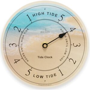 Acctim Tidal Wall Clock High & Low Tide, Blue/Yellow, 20cm Acctim Tidal Wall Clock High & Low Tide, Blue/Yellow, 20cm
