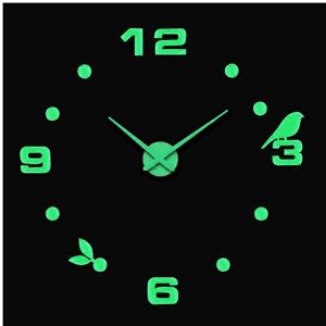 Unbranded (As show, One size) 1PCS Modern Quiet Luminous Wall Clock with 3D Acrylic Mirror Unbranded (As show, One size) 1PCS Modern Quiet Luminous Wall Clock with 3D Acrylic Mirror