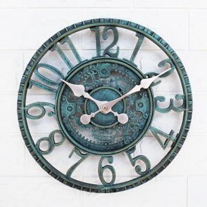 Unbranded (As show, One size) Outdoor Wall Clock, 30cm Waterproof Garden Clock, Retro Deco Unbranded (As show, One size) Outdoor Wall Clock, 30cm Waterproof Garden Clock, Retro Deco