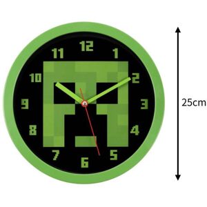 Unbranded Pixel Green Minecraft Pattern Wall Silent Clock For Home Spaces And Office Unbranded Pixel Green Minecraft Pattern Wall Silent Clock For Home Spaces And Office