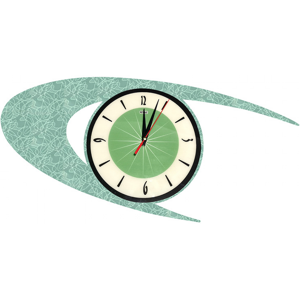 Unbranded Vintage Mid Century Clock Battery Operated For Living Room Decoration Unbranded Vintage Mid Century Clock Battery Operated For Living Room Decoration