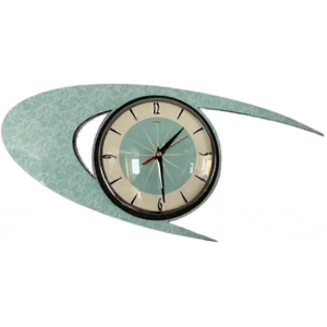 Unbranded Vintage Mid Century Clock Battery Operated For Living Room Decoration Unbranded Vintage Mid Century Clock Battery Operated For Living Room Decoration