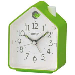 "Wind-Up Alarm Clock - SEIKO - QHP010M - Green - Alarm - Japanese Quartz - Plast "Wind-Up Alarm Clock - SEIKO - QHP010M - Green - Alarm - Japanese Quartz - Plast