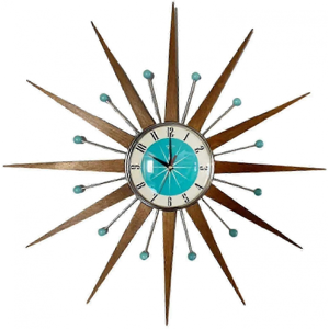 Unbranded Vintage Mid Century Battery Operated Clock for Living Room Decoration Unbranded Vintage Mid Century Battery Operated Clock for Living Room Decoration