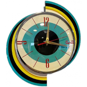 Unbranded Vintage Mid Century Battery Operated Clock for Living Room Decoration Unbranded Vintage Mid Century Battery Operated Clock for Living Room Decoration