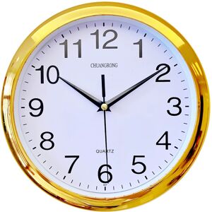Unbranded (Gold, 20cm) Quartz Round Vintage Kitchen Wall Clock Modern Home Bedroom Tool Re Unbranded (Gold, 20cm) Quartz Round Vintage Kitchen Wall Clock Modern Home Bedroom Tool Re