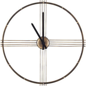 Beliani Wall Clock ASCONA 64 cm Metal Gold Beliani Wall Clock ASCONA 64 cm Metal Gold
