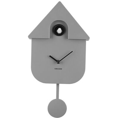 (Mouse Grey) Karlsson Modern Cuckoo Wall Clock (Mouse Grey) Karlsson Modern Cuckoo Wall Clock