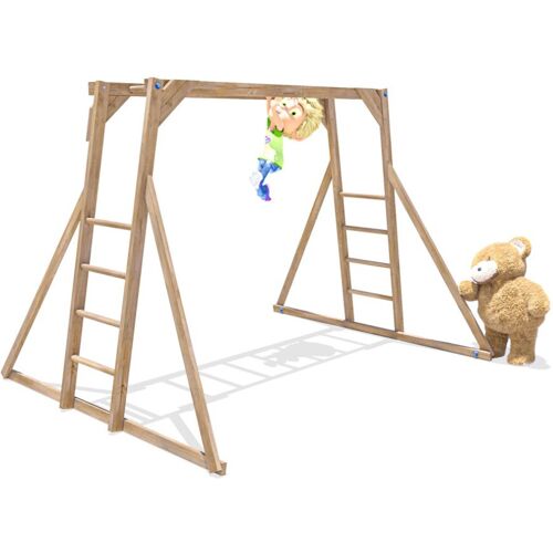 Dunster House Kids Monkey Bars and Children's Wooden Climbing Frame