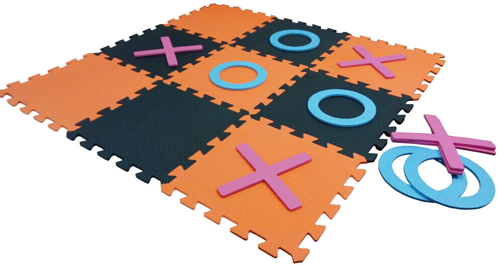 Quickdraw Giant Noughts and Crosses Indoors & Outdoors Family Garden Game EVA Foam Floor M