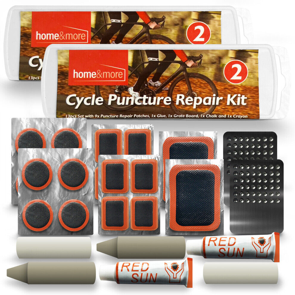 SOL (2pk) 13 Piece Puncture Repair Kit Bike Cycle