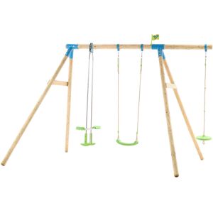 TP Toys Snowdonia Wooden Swing Set With 3 Swing Accessories Age 3 Year+ TP Toys Snowdonia Wooden Swing Set With 3 Swing Accessories Age 3 Year+