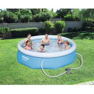 Bestway (10FT Fast Set Pool Set) Outdoor Inflatable Swimming Paddling Pool Garden Family Bestway (10FT Fast Set Pool Set) Outdoor Inflatable Swimming Paddling Pool Garden Family