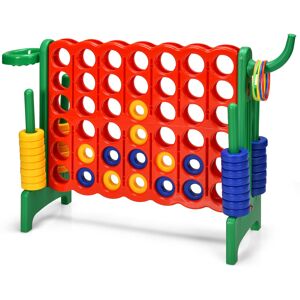 Gymax Giant 4 in A Row Jumbo 4-to-Score Chess Set Large Family Game Toy Gymax Giant 4 in A Row Jumbo 4-to-Score Chess Set Large Family Game Toy