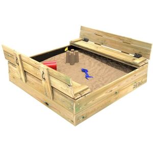 (Sandpit Ball Pool with Lid and Benches) Rebo Wooden Sandpit Ball Pool Square Fr (Sandpit Ball Pool with Lid and Benches) Rebo Wooden Sandpit Ball Pool Square Fr