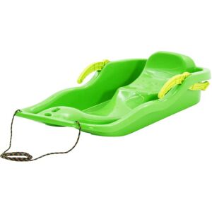 vidaXL Sledge with Brakes Green - Sledge - Snowracer - 87x40x18 cm vidaXL Sledge with Brakes Green - Sledge - Snowracer - 87x40x18 cm