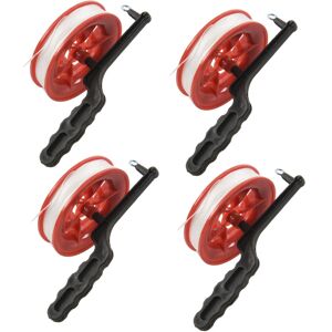 Tlily 4pcs 100M Twisted String Line Red Wheel Kite Reel Winder Tlily 4pcs 100M Twisted String Line Red Wheel Kite Reel Winder