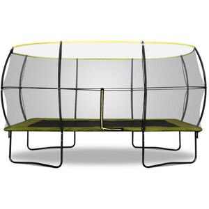 (14x10ft) Rebo Rectangular Base Jump 2 Trampoline With Halo II Enclosure - 2 Siz (14x10ft) Rebo Rectangular Base Jump 2 Trampoline With Halo II Enclosure - 2 Siz