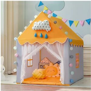 YETP STAR (yellow) 1.35M Large Children Toy Tent Wigwam Folding Kids Tent Tipi Baby Play YETP STAR (yellow) 1.35M Large Children Toy Tent Wigwam Folding Kids Tent Tipi Baby Play