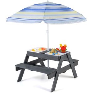 Casart Kids 4-in-1 Sand & Water Table Wood Outdoor Activity Table & Bench Set Casart Kids 4-in-1 Sand & Water Table Wood Outdoor Activity Table & Bench Set