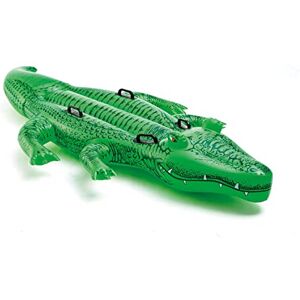Intex Giant Gator Childrens Large Inflatable Ride On Alligator With Four Grab Handles Intex Giant Gator Childrens Large Inflatable Ride On Alligator With Four Grab Handles