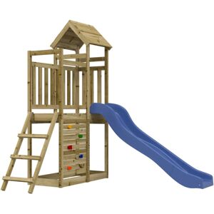 (solid impregnated pinewood) vidaXL Playhouse Climbing Frame Play Frame with Sli (solid impregnated pinewood) vidaXL Playhouse Climbing Frame Play Frame with Sli