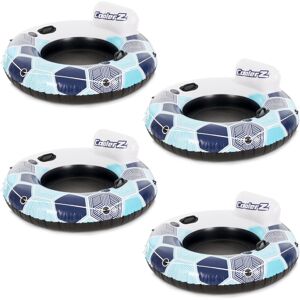 Bestway 15496 CoolerZ Rapid Rider Inflatable River Lake Pool Inner Tube Float wi Bestway 15496 CoolerZ Rapid Rider Inflatable River Lake Pool Inner Tube Float wi