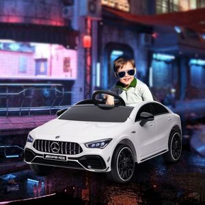 AIYAPLAY Mercedes-Benz AMG CLA 45 Licensed 12V Ride on Car w/ Music - White AIYAPLAY Mercedes-Benz AMG CLA 45 Licensed 12V Ride on Car w/ Music - White