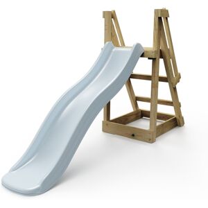 Rebo 6 ft Freestanding Kids Slide - Ice Blue Rebo 6 ft Freestanding Kids Slide - Ice Blue
