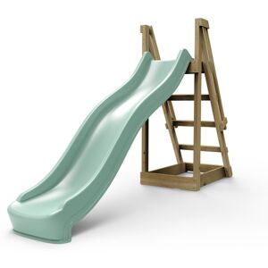 Rebo 8 ft Freestanding Kids Slide - Mint Green Rebo 8 ft Freestanding Kids Slide - Mint Green